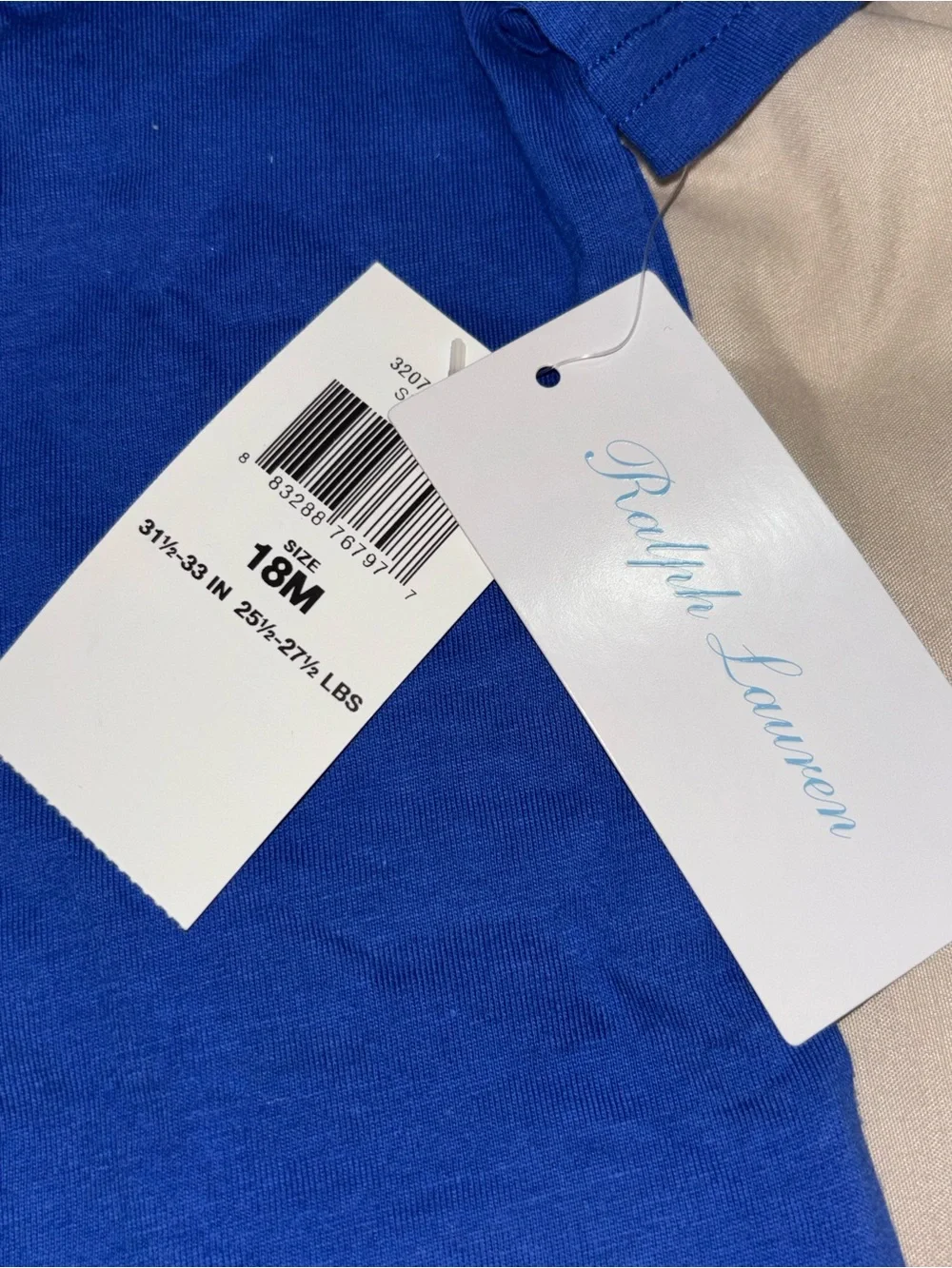 Ralph Lauren Royal Blue Short Sleeve Polo Logo Tee